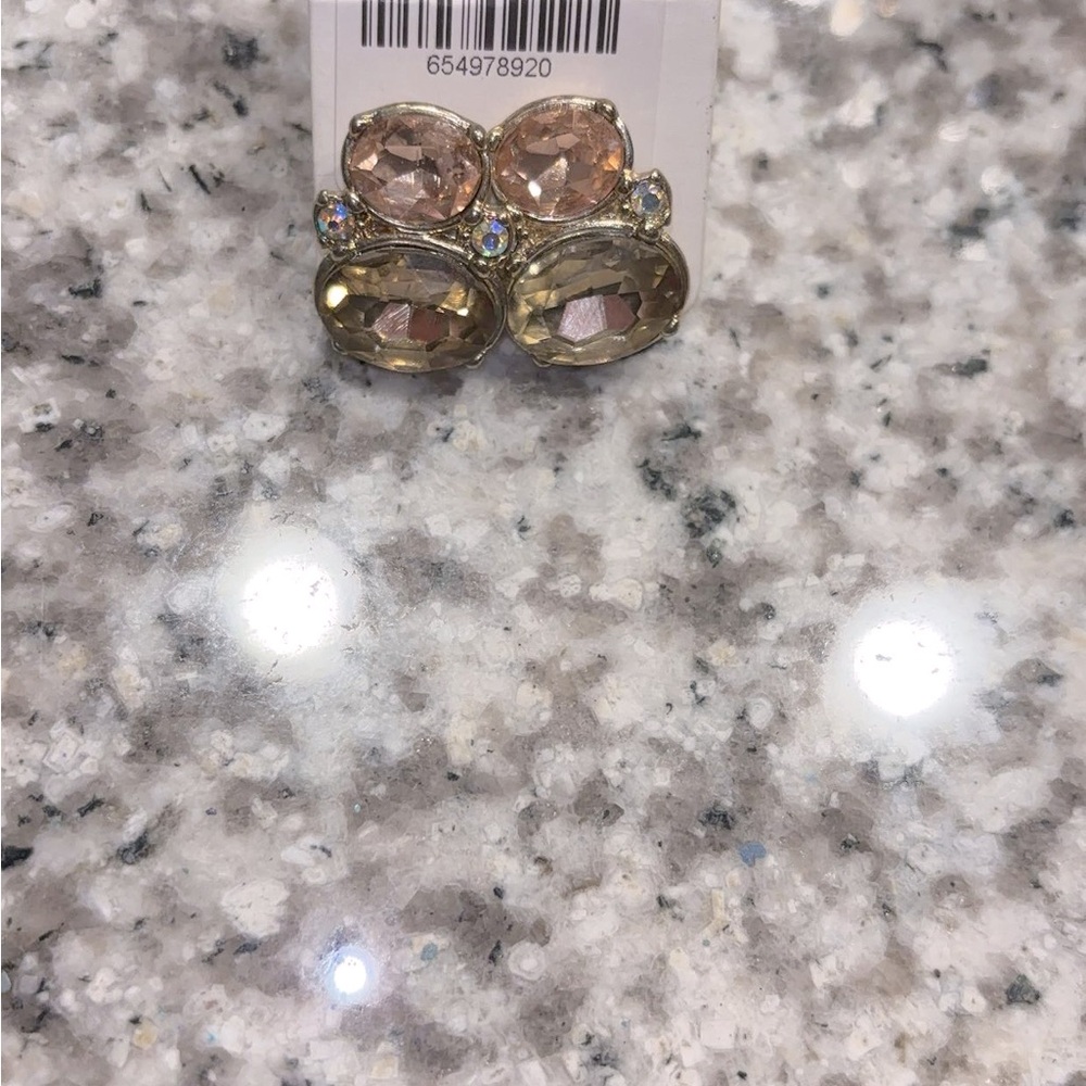 Gold and Rhinestone Earrings